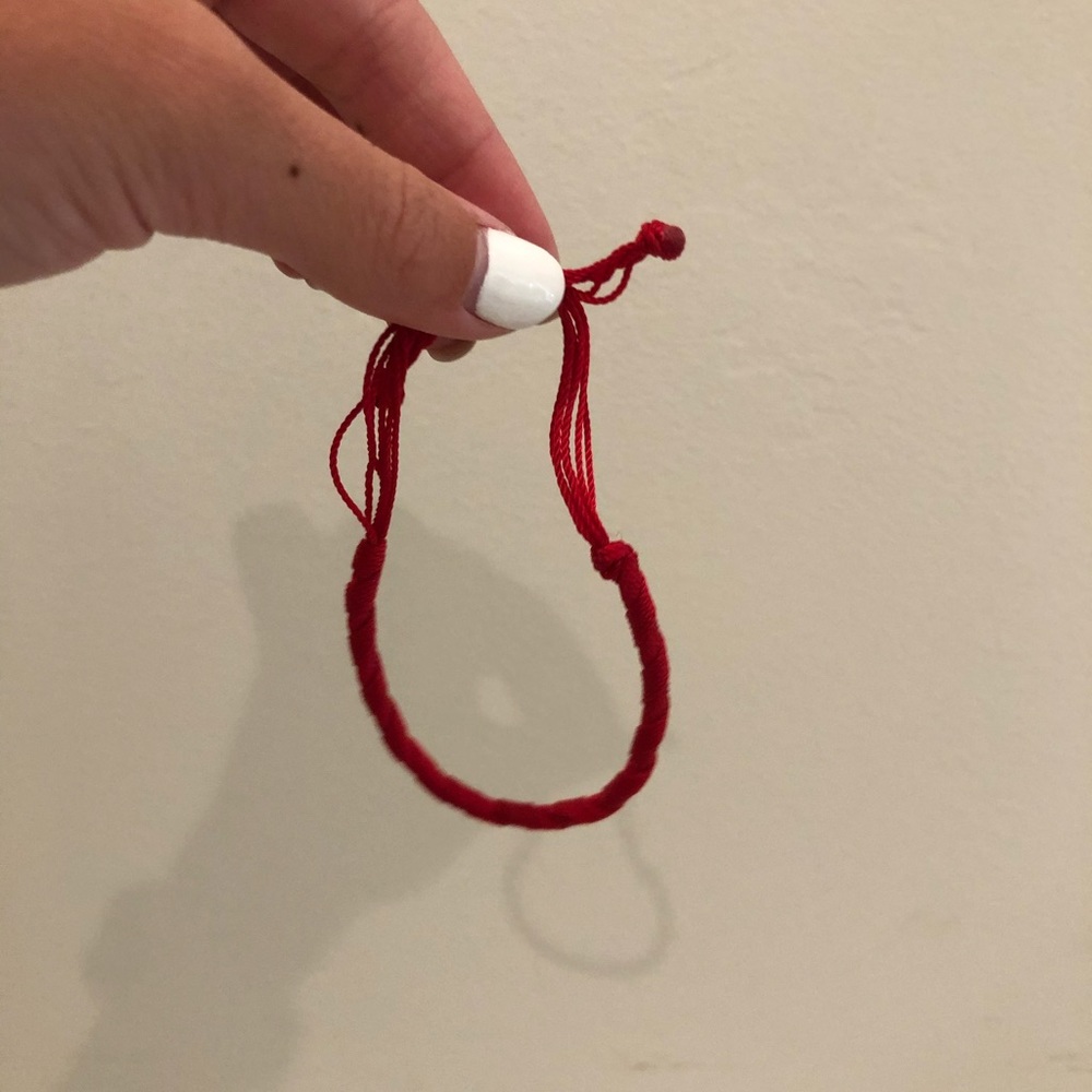 red authentic adjustable bracelet!